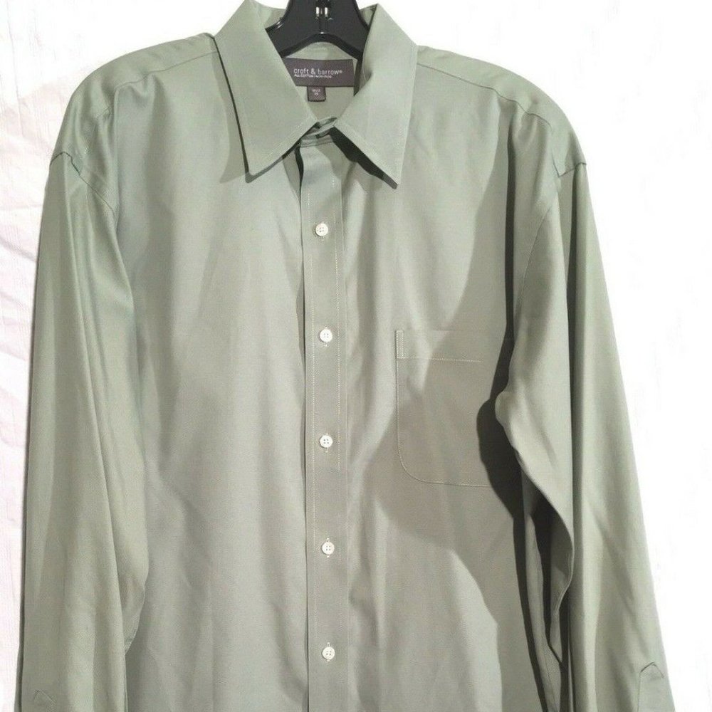 Croft & Barrow  No Iron Cotton Button Up LS Shirt